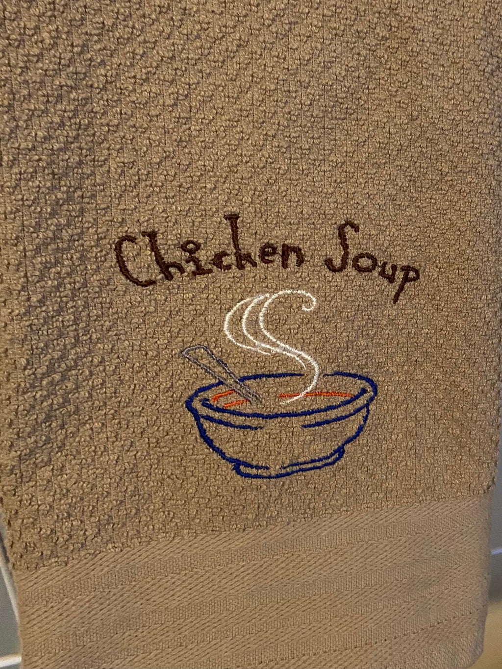 Happy Toast kitchen towel #1